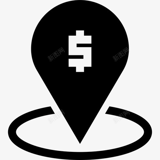 占位符银行业务图标svg_新图网 https://ixintu.com 业务 业务和货币填充 占位符 地图位置 财务 货币 银行