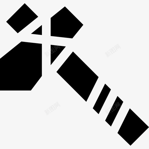石斧历史5填充图标svg_新图网 https://ixintu.com 历史5 填充 石斧
