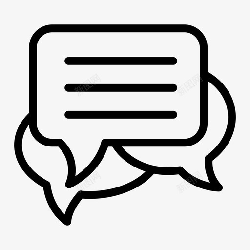 聊天泡泡聊天喜欢图标svg_新图网 https://ixintu.com 喜欢 留言 社交媒体 聊天 聊天泡泡