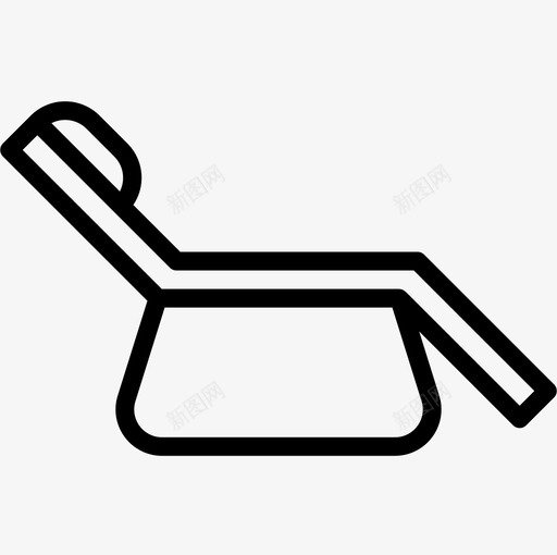 躺椅家具86直线型图标svg_新图网 https://ixintu.com 家具86 直线型 躺椅