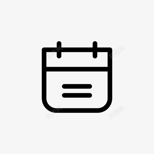日历备忘录月历图标svg_新图网 https://ixintu.com 备忘录 提醒 日历 月历 笔记