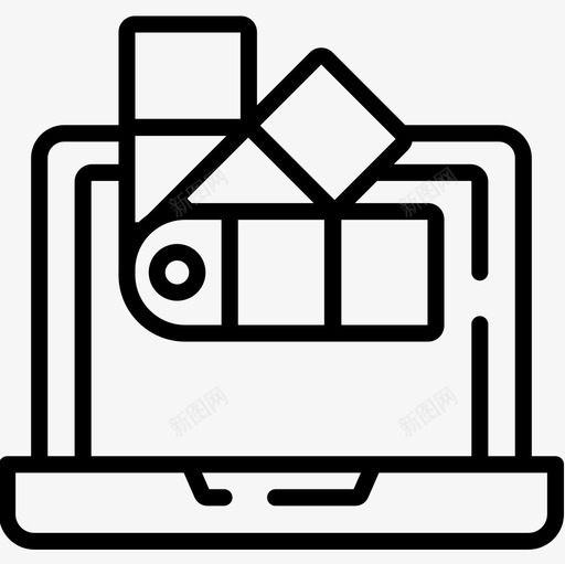 计算机网页95线性图标svg_新图网 https://ixintu.com 线性 网页设计95 计算机