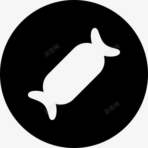糖果甜食杂货店圆形填充物图标svg_新图网 https://ixintu.com 杂货店圆形填充物 甜食 糖果