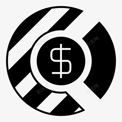 饼图财务报告统计图标svg_新图网 https://ixintu.com 统计 财务 财务报告 饼图