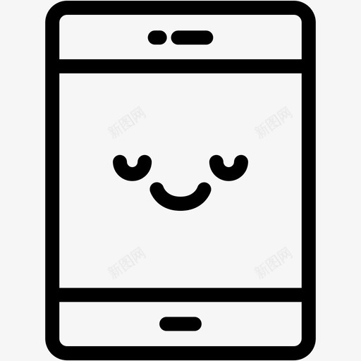 和平设备表情符号图标svg_新图网 https://ixintu.com ipad 和平 平板电脑 平板电脑表情线 情感 表情符号 设备