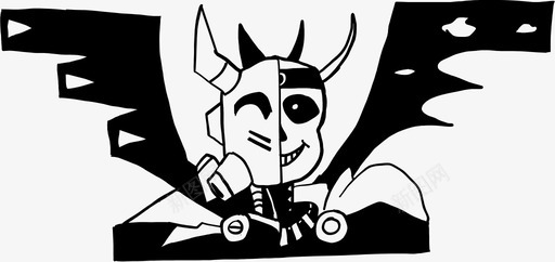 裂痕机器人魔法图标svg_新图网 https://ixintu.com rpg 机器人 裂痕 钯 魔法