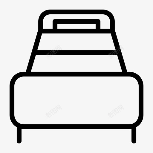 床垫卧室就寝时间图标svg_新图网 https://ixintu.com 卧室 就寝时间 床垫 放松 酒店 酒店和餐厅2
