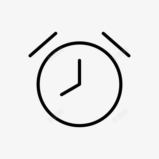 闹钟数字闹钟铃声图标svg_新图网 https://ixintu.com 数字闹钟 时间 用户界面 铃声 闹钟