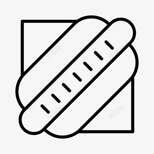 热狗美国吃图标svg_新图网 https://ixintu.com 吃 外卖 热狗 美国 食物