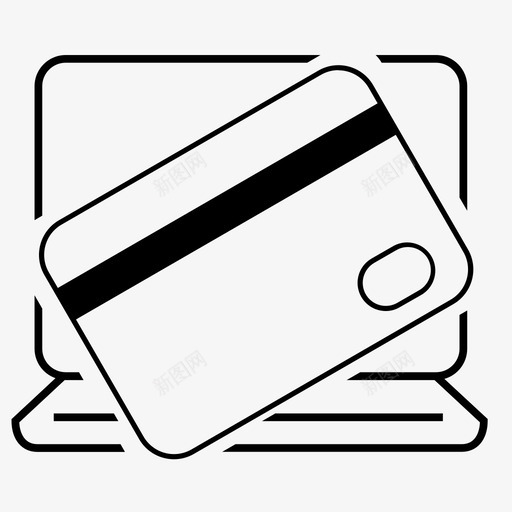 网上银行电子商务支付图标svg_新图网 https://ixintu.com 电子商务支付 网上银行