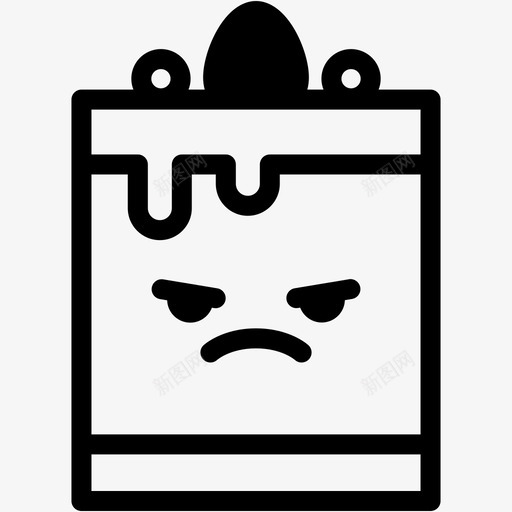 mad面包店蛋糕图标svg_新图网 https://ixintu.com mad 情绪 甜点 蛋糕 蛋糕卷1表情符号行 表情符号 面包店