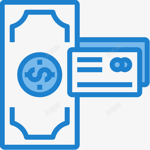 信用卡银行40蓝色图标svg_新图网 https://ixintu.com 信用卡 蓝色 银行40