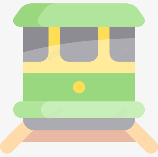 有轨电车车辆和运输平板图标svg_新图网 https://ixintu.com 平板 有轨电车 车辆和运输