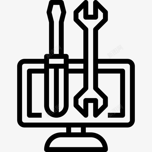 备用支持触点线性图标svg_新图网 https://ixintu.com 备用 支持触点 线性