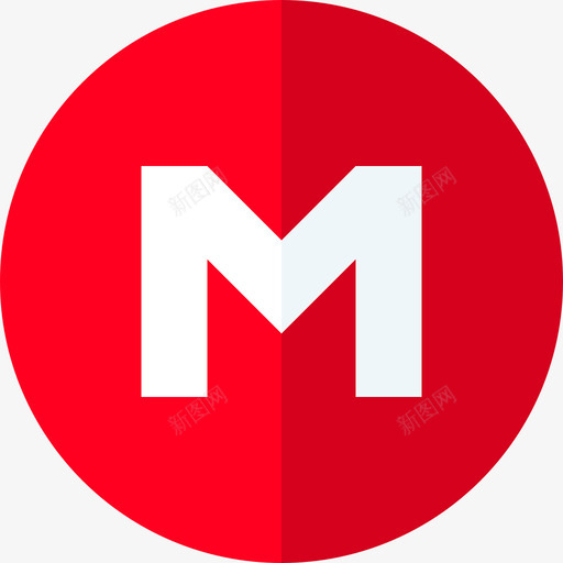Mega云存储徽标扁平图标svg_新图网 https://ixintu.com Mega 云存储徽标 扁平
