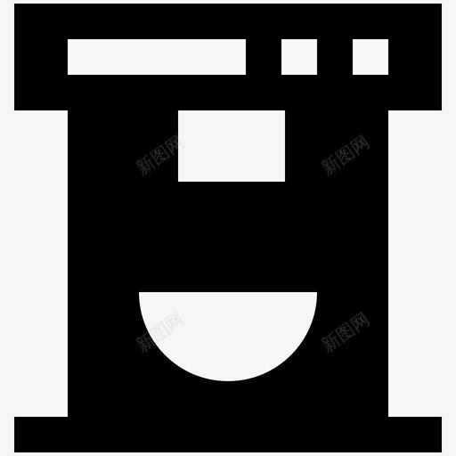 咖啡机杯子图标svg_新图网 https://ixintu.com 咖啡机 杯子