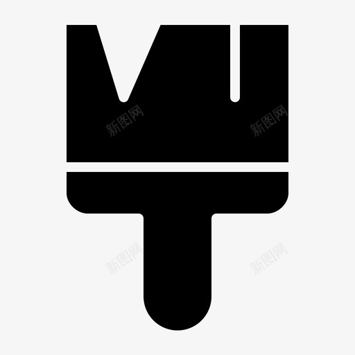 毛笔配件艺术图标svg_新图网 https://ixintu.com 毛笔 美术 艺术 配件