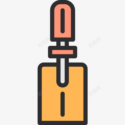 铲施工工具3线颜色图标svg_新图网 https://ixintu.com 施工工具3 线颜色 铲