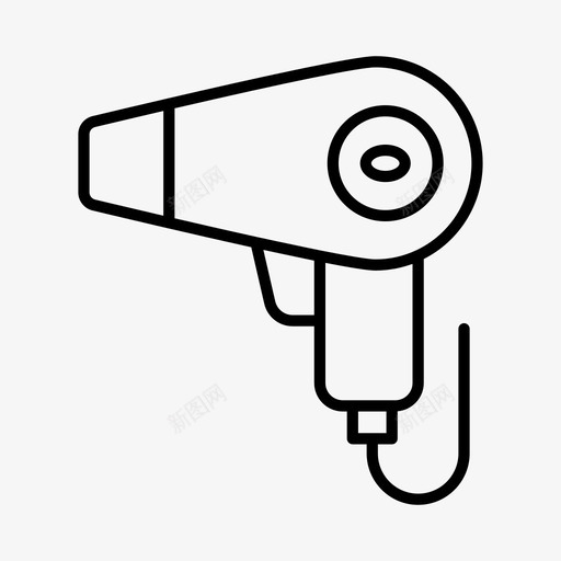 吹风机电器设备图标svg_新图网 https://ixintu.com 吹风机 家用电器 工具 电器 设备