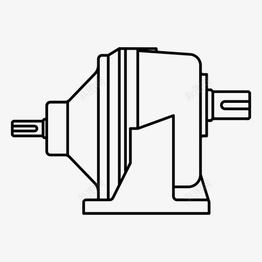 变速箱发动机减速器图标svg_新图网 https://ixintu.com 减速器 发动机 变速器 变速箱 扭矩