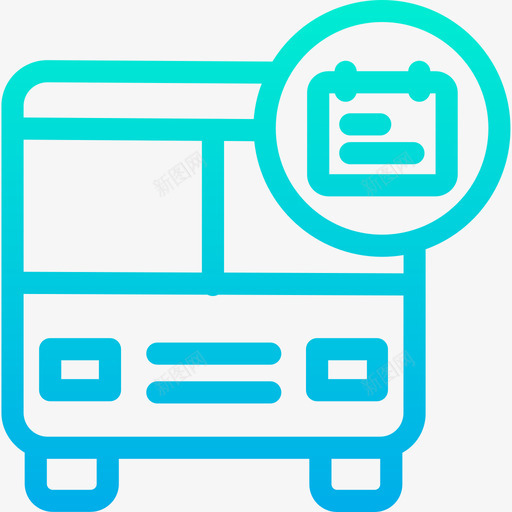 公交教育学校5图标svg_新图网 https://ixintu.com 公交 学校5 教育 梯度