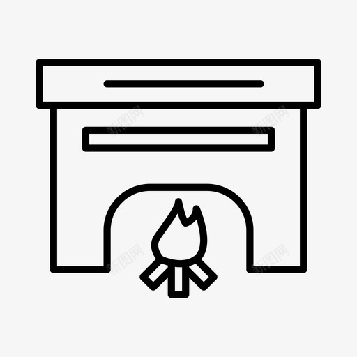 加热器电器设备图标svg_新图网 https://ixintu.com 加热器 家用电器 工具 火 电器 设备