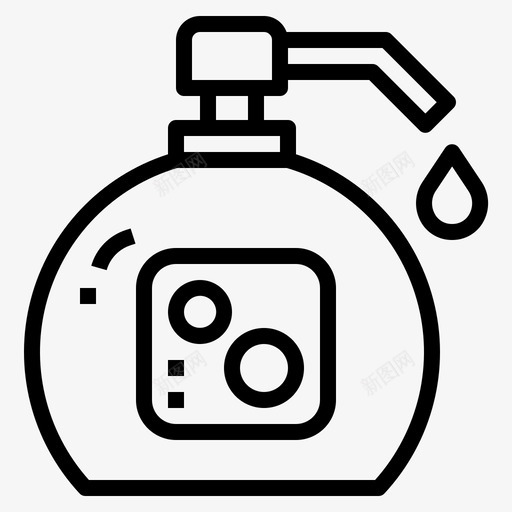 泡沫化妆品洗发水图标svg_新图网 https://ixintu.com 化妆品 护肤品 泡沫 洗发水 美容提纲 肥皂