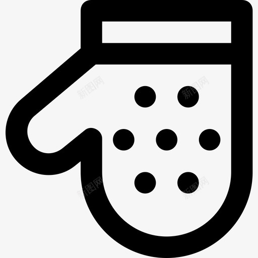 烤箱手套烹饪56线性图标svg_新图网 https://ixintu.com 烤箱手套 烹饪56 线性