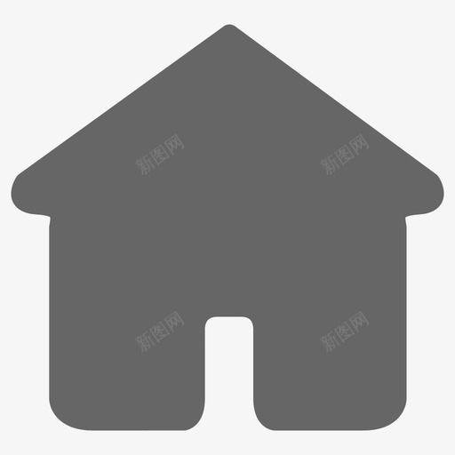底部导航-首页(激活)svg_新图网 https://ixintu.com 底部导航-首页(激活)
