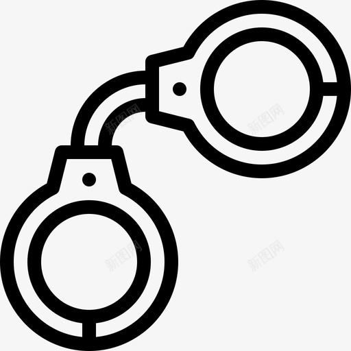 手铐私人侦探10直系图标svg_新图网 https://ixintu.com 手铐 直系 私人侦探10