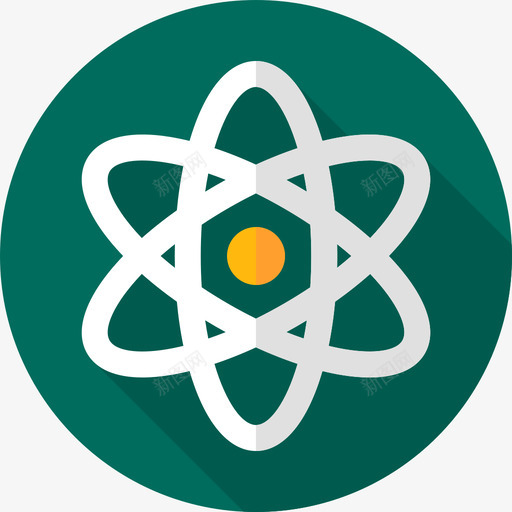 Atom教育109平坦图标svg_新图网 https://ixintu.com Atom 平坦 教育109