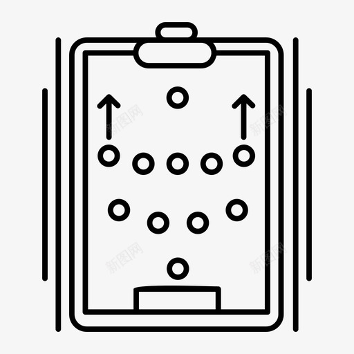 队形教练足球图标svg_新图网 https://ixintu.com 战略 教练 足球 运动 队形