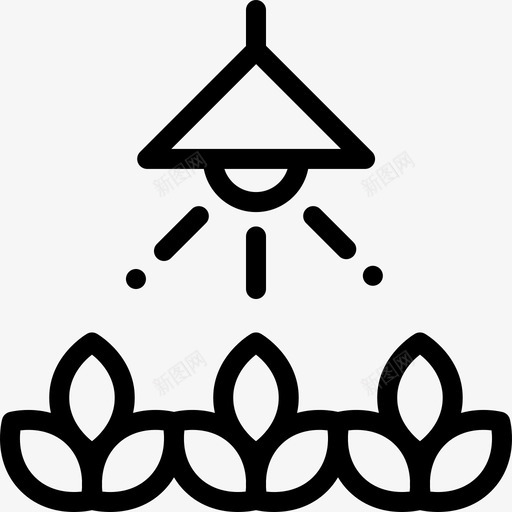 轻型智能农场12线性图标svg_新图网 https://ixintu.com 智能农场12 线性 轻型