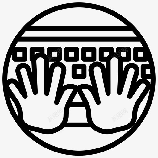 工作评论电脑图标svg_新图网 https://ixintu.com 工作 手 捐赠 电脑 评论 键盘