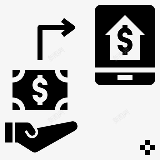 存款银行无现金图标svg_新图网 https://ixintu.com 储蓄 存款 支付 无现金 无现金社会雕文 银行