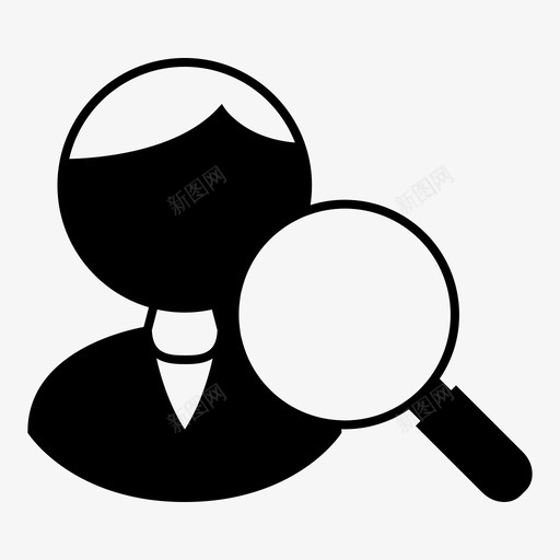 招聘找找候选人图标svg_新图网 https://ixintu.com 找 找候选人 找工作 招聘 财务