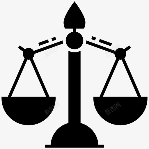 正义的尺度平等公平图标svg_新图网 https://ixintu.com 公平 平等 正义的尺度 财政和税收雕文图标 财政平衡 财政正义