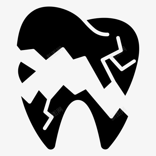 断牙牙科牙医图标svg_新图网 https://ixintu.com 断牙 牙医 牙科 牙科诊所