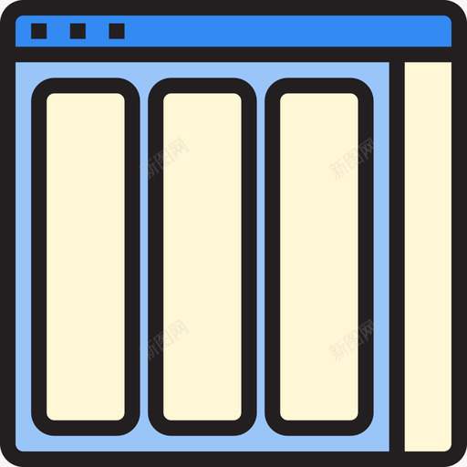 浏览器网站用户界面线颜色图标svg_新图网 https://ixintu.com 浏览器 线颜色 网站用户界面