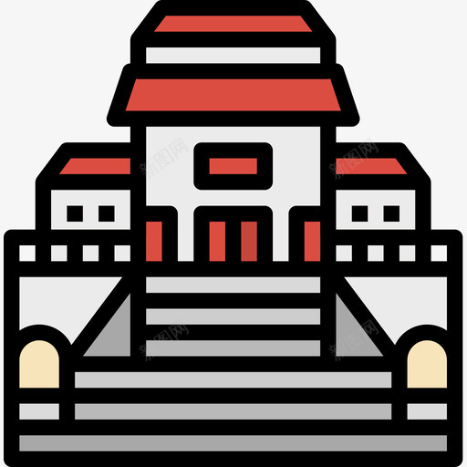 大学大学2线性颜色图标svg_新图网 https://ixintu.com 大学 大学2 线性颜色