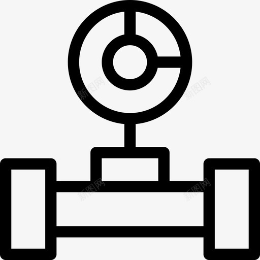 压力管道工2线性图标svg_新图网 https://ixintu.com 压力 管道工2 线性