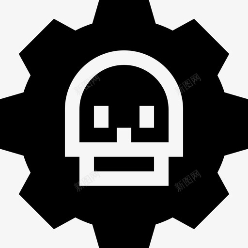 战争齿轮电子游戏logo6填充图标svg_新图网 https://ixintu.com 填充 战争齿轮 电子游戏logo6