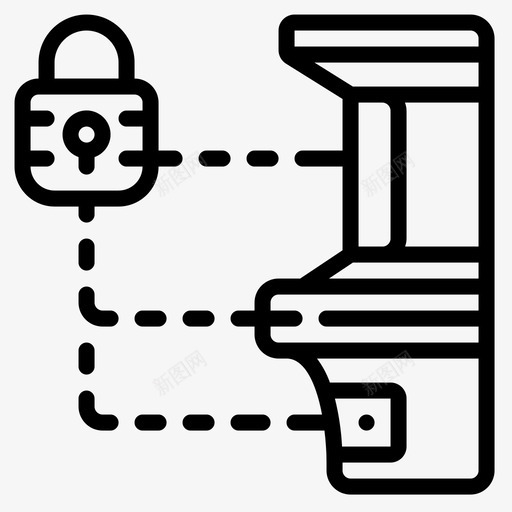 投币口赌博17直线型图标svg_新图网 https://ixintu.com 投币口 直线型 赌博17