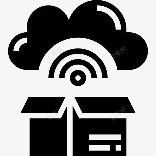 云存储web托管26glyph图标svg_新图网 https://ixintu.com glyph web托管26 云存储