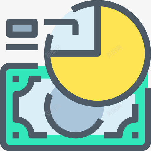 金融银行和金融线性颜色图标svg_新图网 https://ixintu.com 线性颜色 金融 银行和金融