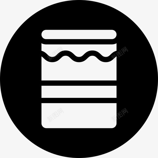 果酱罐头果酱罐图标svg_新图网 https://ixintu.com 杂货店圆形灌装 果酱 果酱罐 罐头
