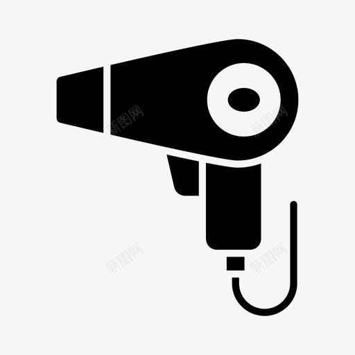 吹风机电器设备图标svg_新图网 https://ixintu.com 吹风机 家用电器 工具 电器 设备