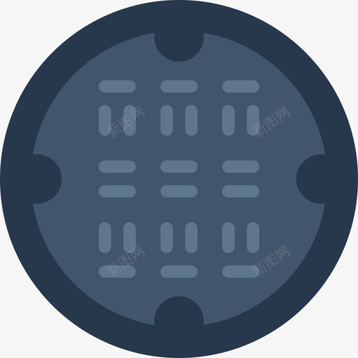下水道市区10号扁平图标svg_新图网 https://ixintu.com 下水道 市区10号 扁平