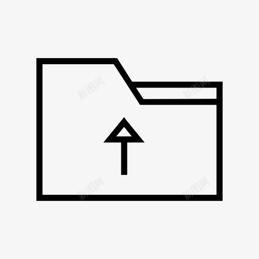 文件夹档案附件图标svg_新图网 https://ixintu.com 上传 办公资料 图钉 文件夹 档案 附件
