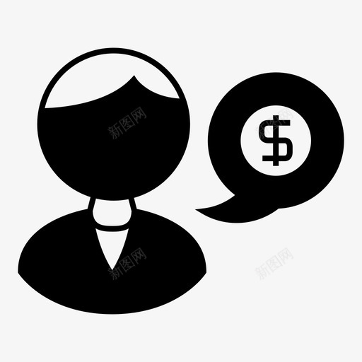 资本家经济学家金融图标svg_新图网 https://ixintu.com 经济学家 资本家 金融